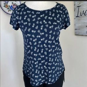 W5 by Anthropolgie bicycle blouse